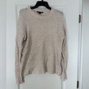Something Navy Sweater Women S Beige Pullover  Quiet Luxury Knit Stretch